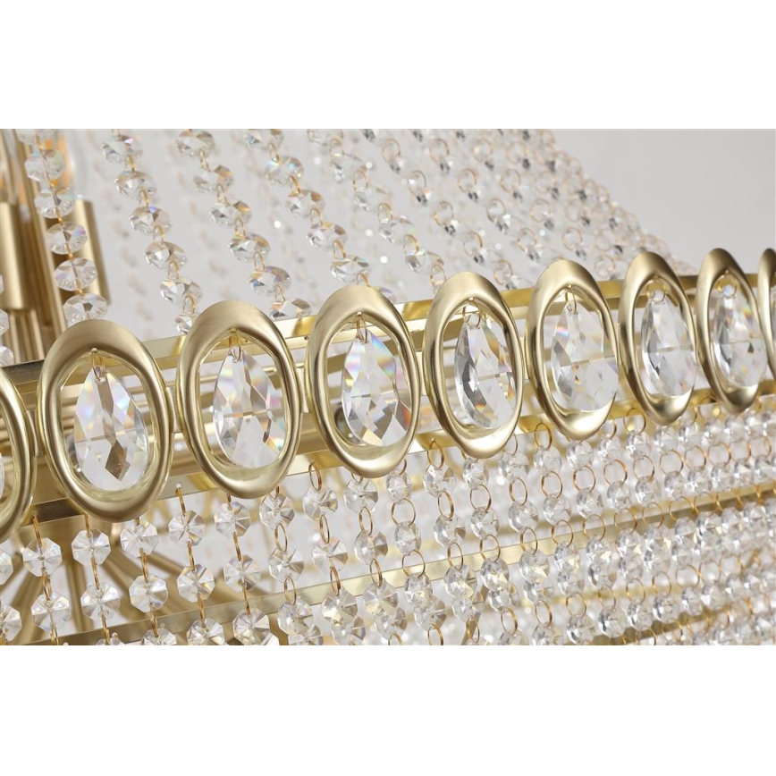 Searchlight - Pakabinama liustra ant grandinės LOUIS PHILLIPE 28xE14/60W/230V