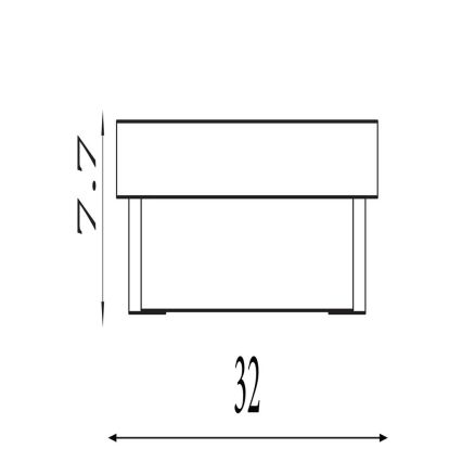 Searchlight - LED sieninis šviestuvas ANCHOR LED/12W/230V