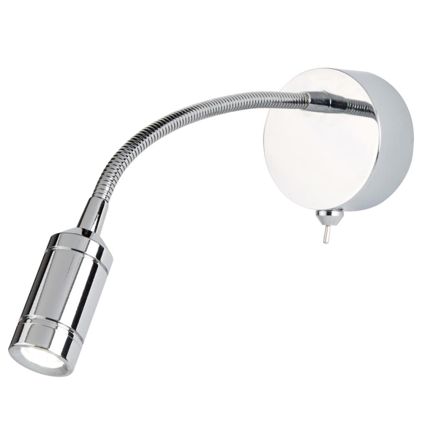 Searchlight - LED Lankstus maža lempa ADJU LED/1W/230V blizgus chromas