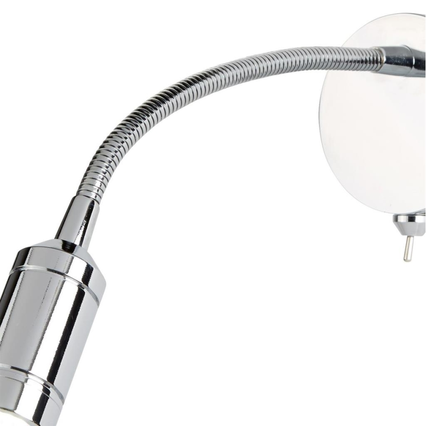 Searchlight - LED Lankstus maža lempa ADJU LED/1W/230V blizgus chromas