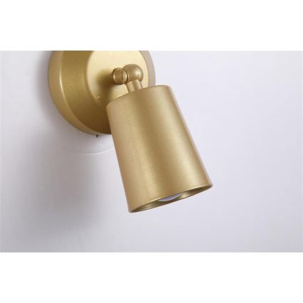 Searchlight - LED reguliuojamas įkraunamas sieninis šviestuvas CONE LED/1,5W/5V auksinis