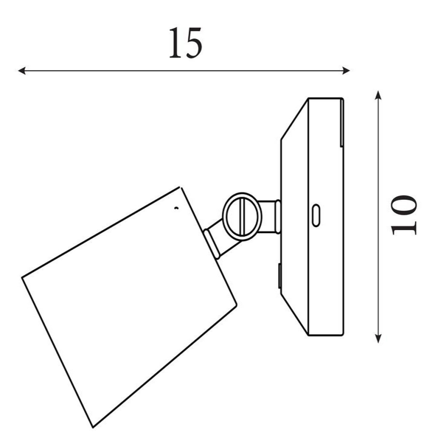 Searchlight - LED reguliuojamas įkraunamas sieninis šviestuvas CONE LED/1,5W/5V auksinis