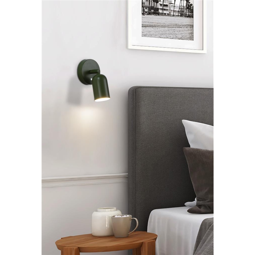 Searchlight - Reguliuojamas įkraunamas LED sieninis šviestuvas CONE LED/1,5W/5V žalias