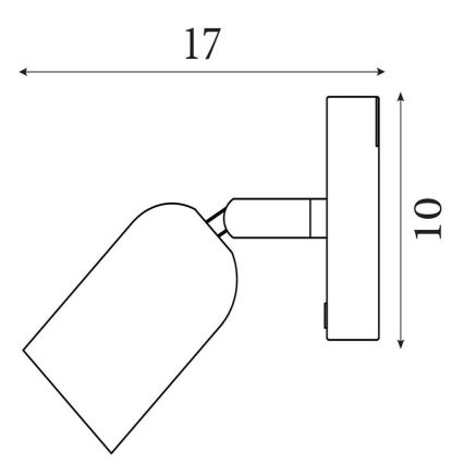Searchlight - Reguliuojamas įkraunamas LED sieninis šviestuvas CONE LED/1,5W/5V žalias