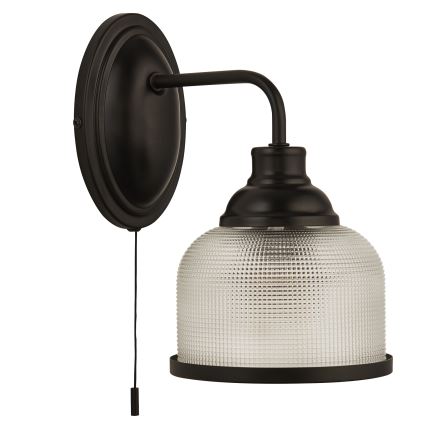 Searchlight - Sieninis šviestuvas BISTRO 1xE27/60W/230V juoda