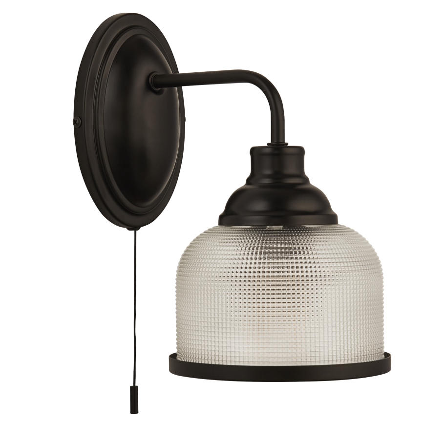 Searchlight - Sieninis šviestuvas BISTRO 1xE27/60W/230V juoda