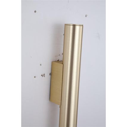 Searchlight - LED sieninis šviestuvas BEACON 2xGU10/10W/230V auksinis