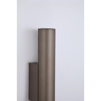 Searchlight - Sieninis šviestuvas BEACON 2xGU10/10W/230V rudas