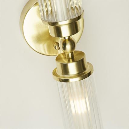 Searchlight - Sieninis šviestuvas IMPERIAL 2xG9/33W/230V žalvarinis