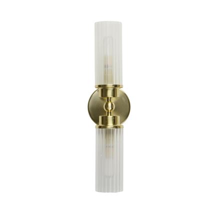 Searchlight - Sieninis šviestuvas IMPERIAL 2xG9/33W/230V žalvarinis