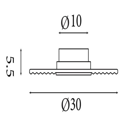 Searchlight - Dimeriuojamas sieninis šviestuvas CLEO LED/9,4W/230V juodas