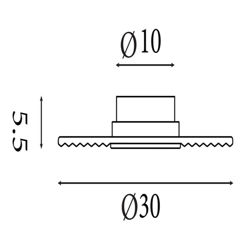 Searchlight - Dimeriuojamas sieninis šviestuvas CLEO LED/9,4W/230V juodas