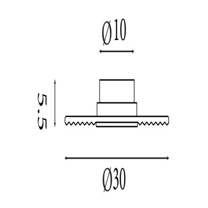 Searchlight - LED dimeriuojamas sieninis šviestuvas CLEO LED/9,4W/230V pilkas
