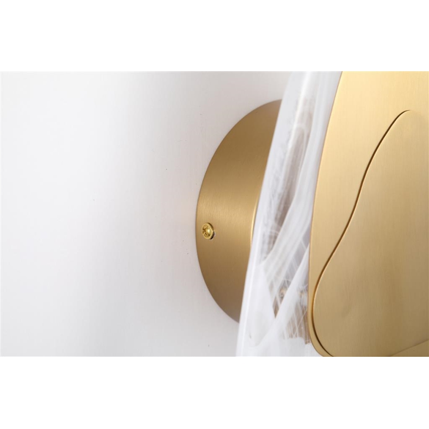 Searchlight - LED sieninis šviestuvas DESTINY LED/8W/230V žalvarinis