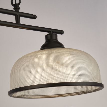 Searchlight - Sietynas, kabinamas ant grandinės BISTRO 3xE27/60W/230V juoda