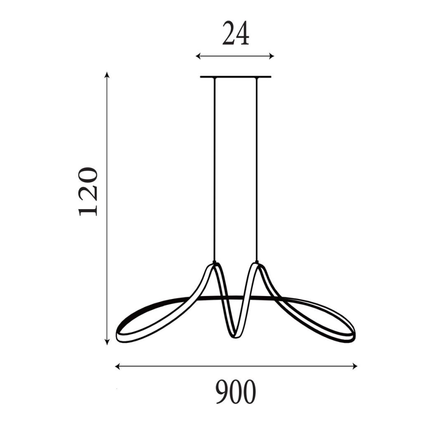 Searchlight - LED dimeriuojamas pakabinamas šviestuvas ant troselio MAISIE LED/41W/230V