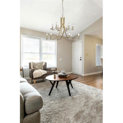 Searchlight - Liustra ant grandinės ASCONA 12xE14/60W/230V