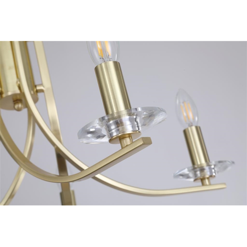 Searchlight - Liustra ant grandinės ASCONA 5xE14/60W/230V