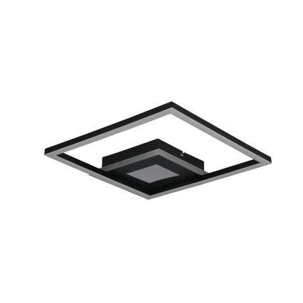 Searchlight - Reguliuojamo ryškumo LED lubinis šviestuvas QUADRATE LED/24W/230V 36x36 cm juodas