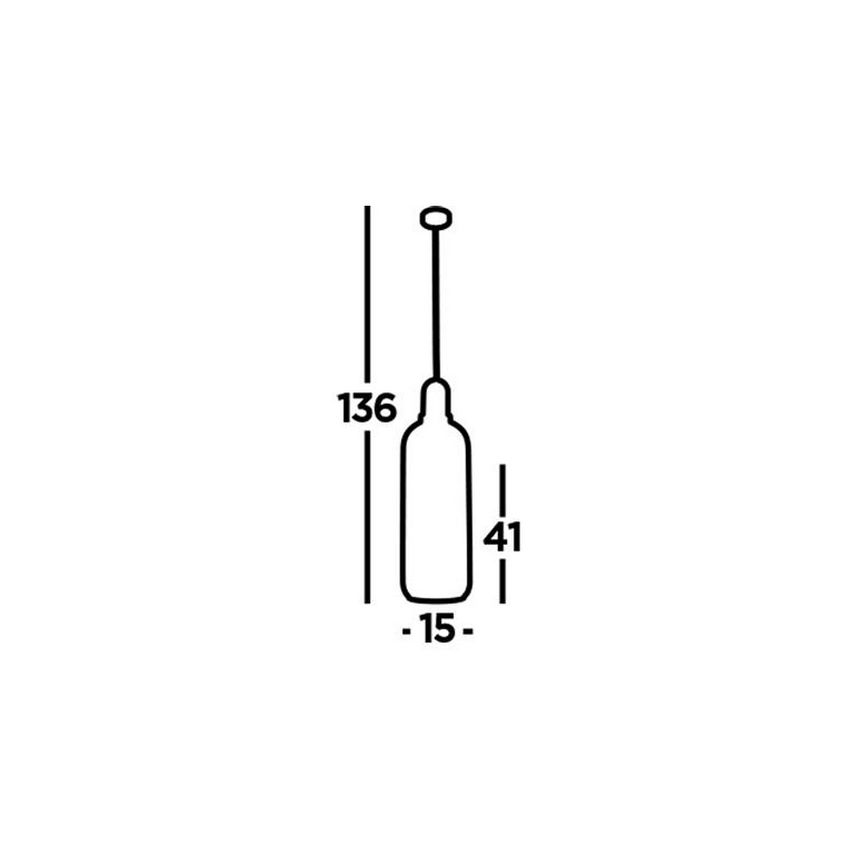 Searchlight  - Pakabinamas sietynas PIPETTE 1xE27/60W/230V matinis