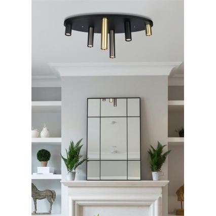 Searchlight - Lubinis šviestuvas TUBES 6xGU10/10W/230V 80x30 cm