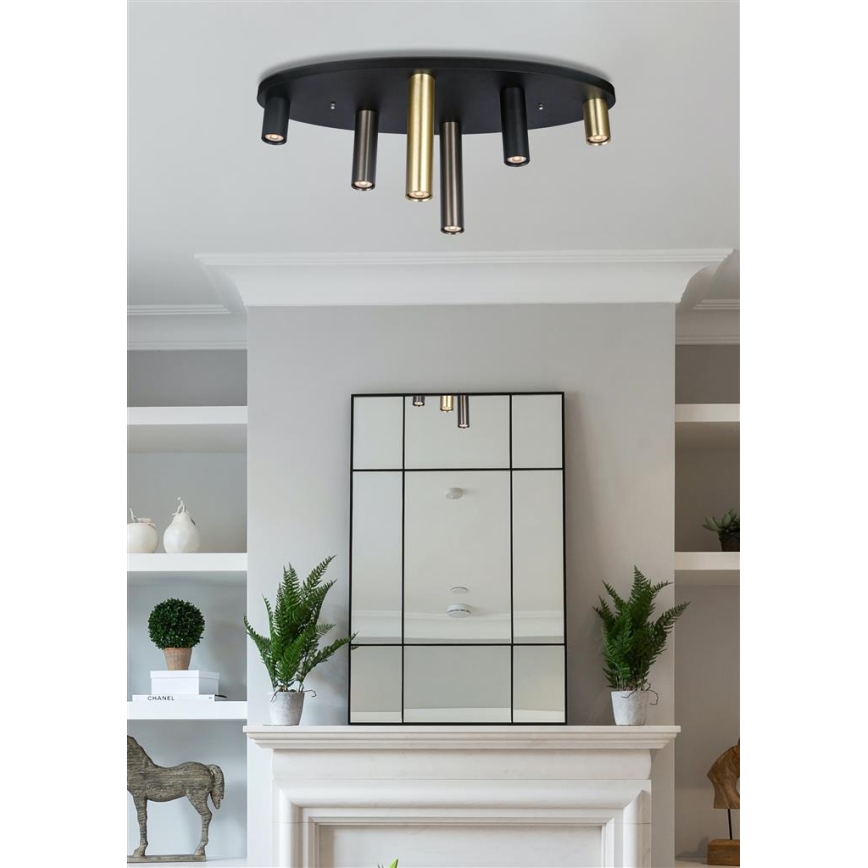 Searchlight - Lubinis šviestuvas TUBES 6xGU10/10W/230V 80x30 cm