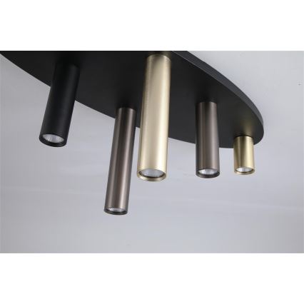 Searchlight - Lubinis šviestuvas TUBES 6xGU10/10W/230V 80x30 cm