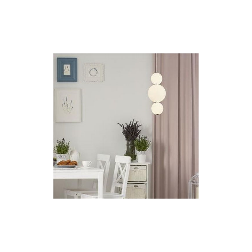 Searchlight - LED Pakabinamas sietynas SNOWBALL LED/18W/230V