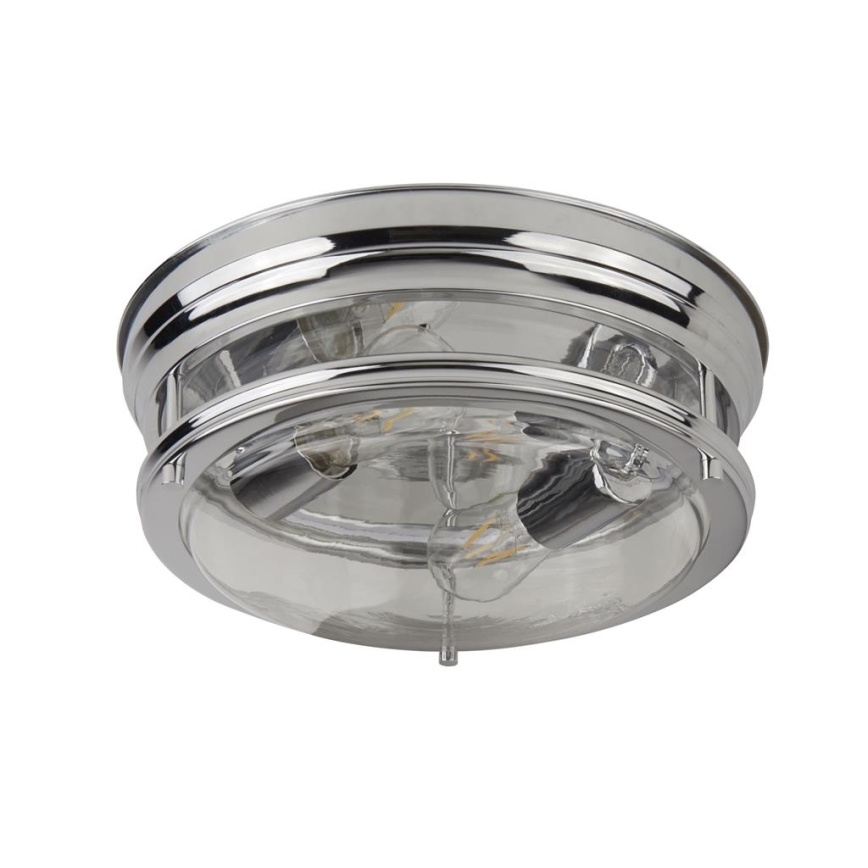 Searchlight - Lubinis šviestuvas EDINBURGH I 2xE27/40W/230V blizgus chromas