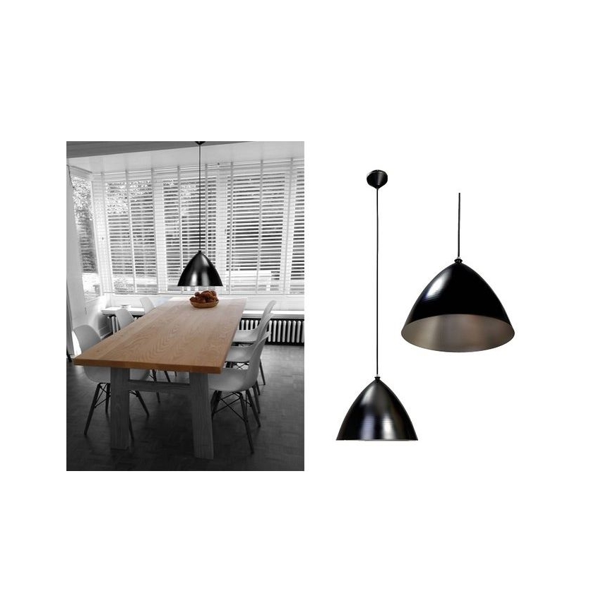 Searchlight  - Pakabinamas sietynas 1xE27/60W/230V juoda