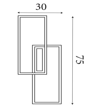 Searchlight - LED Reguliuojamas lubinis šviestuvas OVALOID LED/40W/230V 3000K 30x75 cm