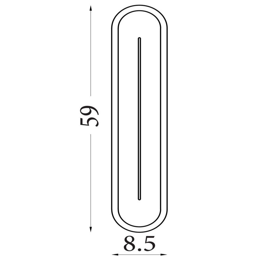 Searchlight - Dimeriuojamas LED sieninis šviestuvas COUPER LED/25W/230V 3000K žalvaris