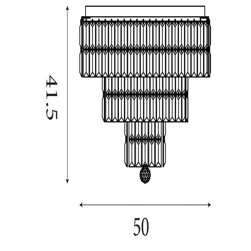 Searchlight - Vonios kambario lubinis šviestuvas EMPIRE 6xE14/60W/230V IP44