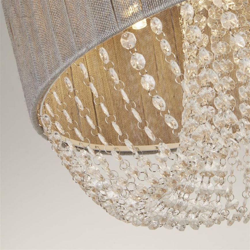 Searchlight - Lubinis šviestuvas BELLANO 5xG9/7W/230V, skersmuo 50 cm, pilkas