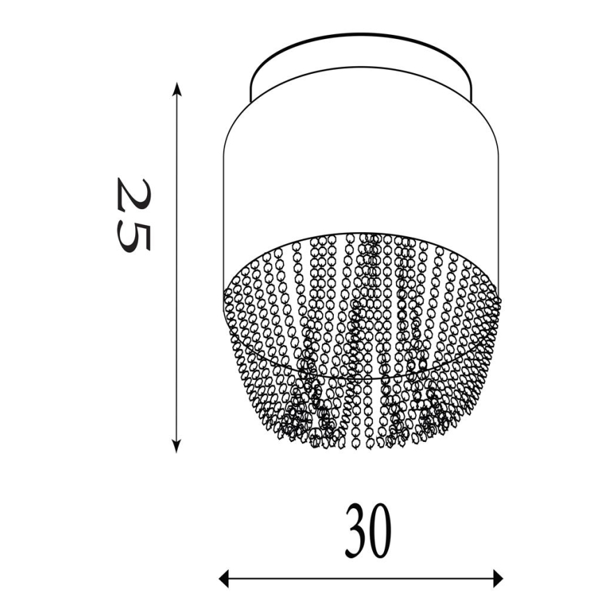 Searchlight - Lubų šviestuvas BELLANO 3xG9/7W/230V, skersmuo 30 cm, baltas