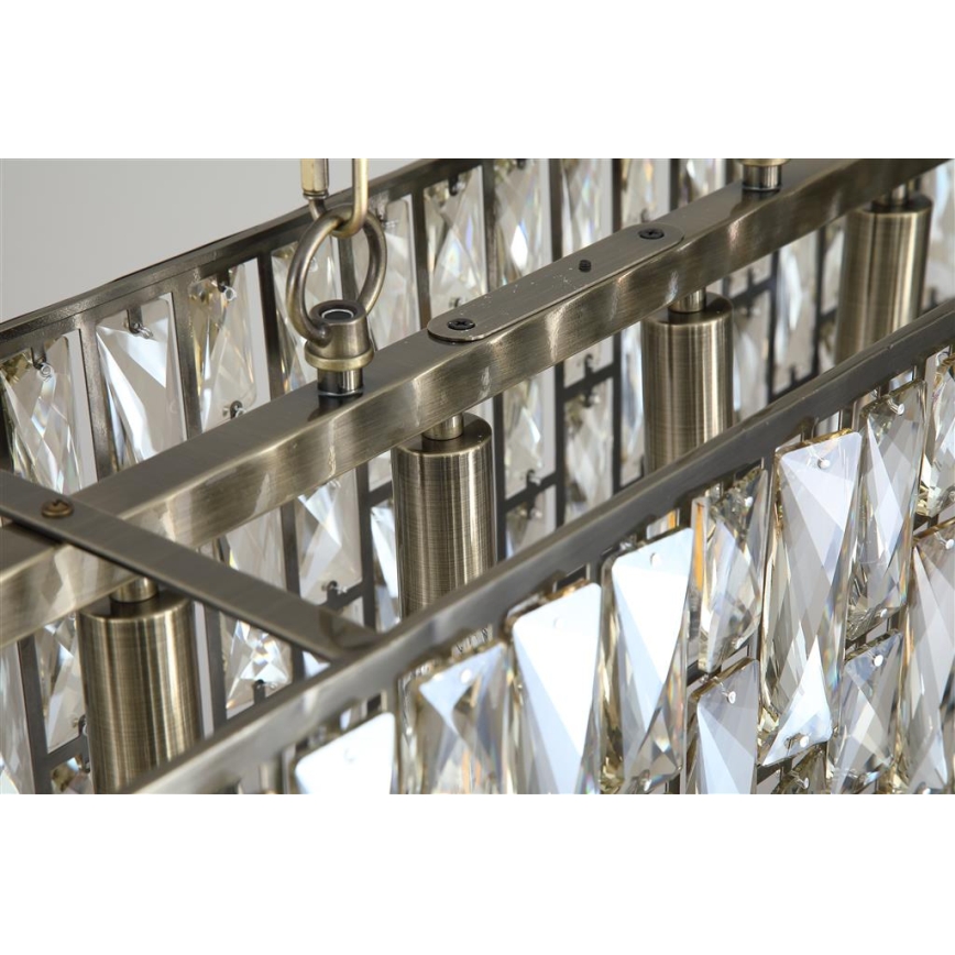 Searchlight - Pakabinama liustra BIJOU su grandine 8xE14/40W/230V