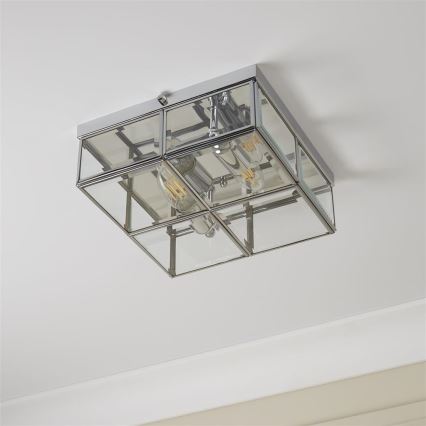Searchlight - Lubinis šviestuvas FLUSH 2xE14/40W/230V blizgus chromas