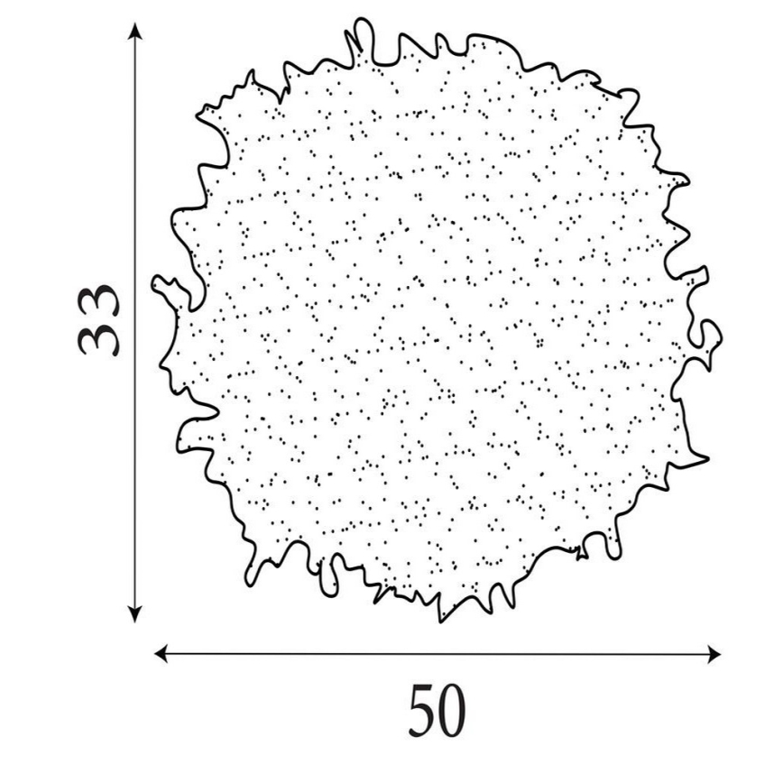 Searchlight - Gaubtas liustrai KATE E14/E27 Ø 50 cm rožinis