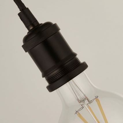 Searchlight - Pakabinamas šviestuvas ant laido SUSPENSION 1xE27/60W/230V juodas