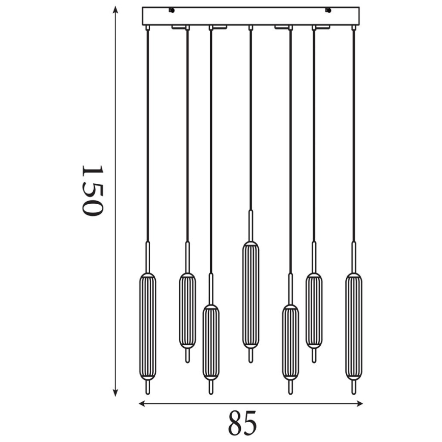 Searchlight - Dimeriuojamas LED pakabinamas šviestuvas ant laido CATTAIL LED/33W/230V