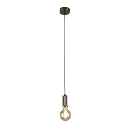 Searchlight - Pakabinamas šviestuvas ant laido SUSPENSION 1xE27/60W/230V žalvaris