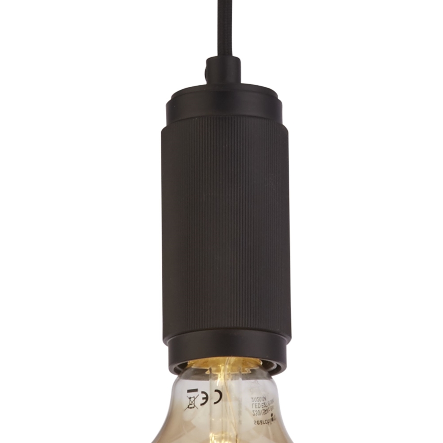 Searchlight - Pakabinamas šviestuvas SUSPENSION su laidu 1xE27/60W/230V juodas