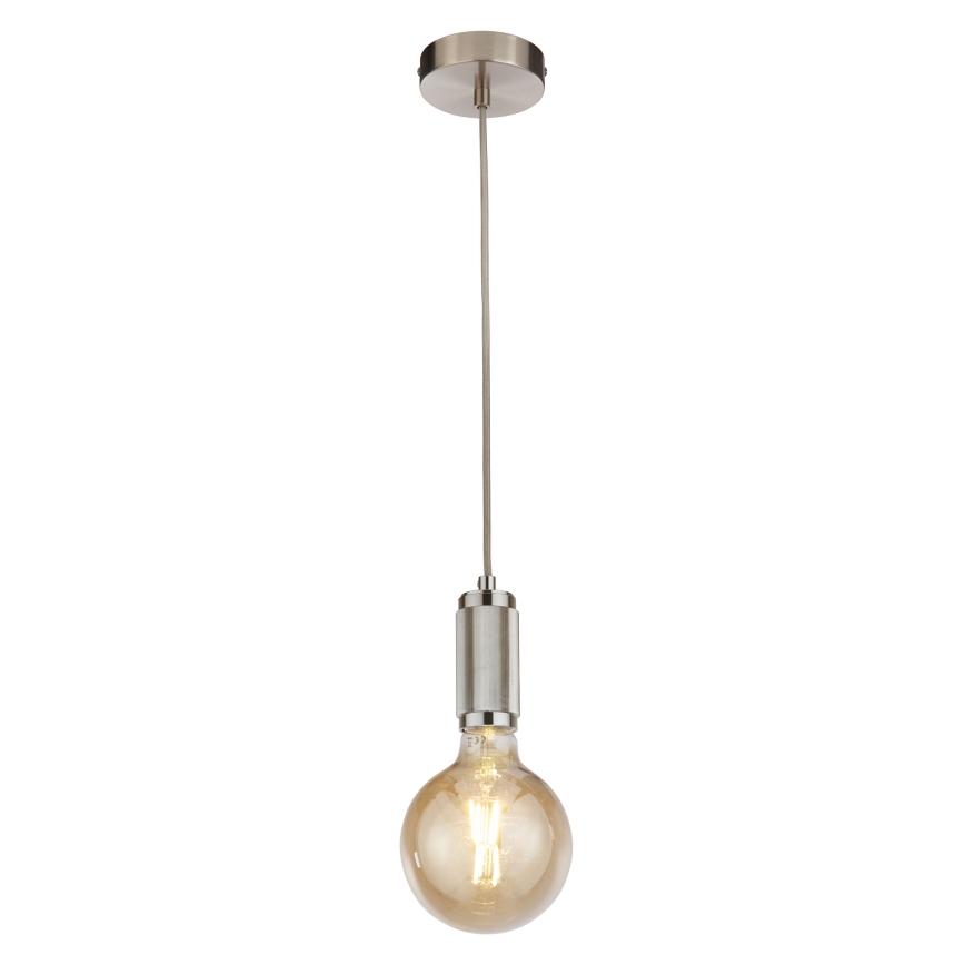 Searchlight - Pakabinama liustra ant laido SUSPENSION 1xE27/60W/230V sidabrinė