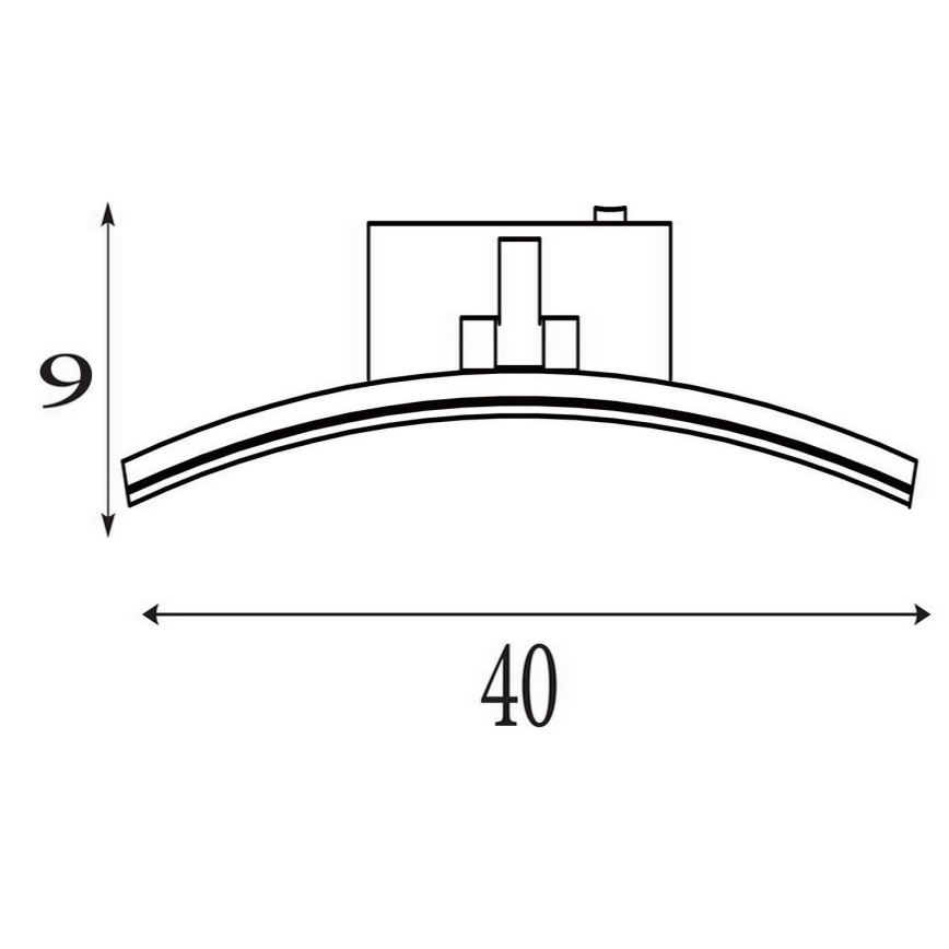 Searchlight - LED paveikslų šviestuvas SANTORINI LED/8,2W/230V sidabrinis