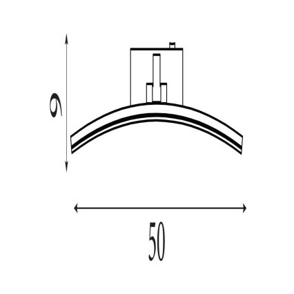 Searchlight - LED paveikslų šviestuvas SANTORINI LED/10,88W/230V sidabrinis