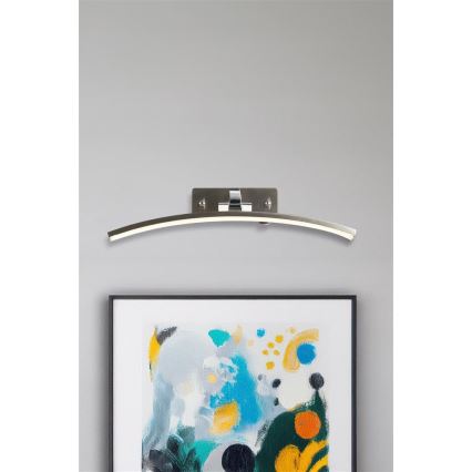 Searchlight - LED paveikslo šviestuvas SANTORINI LED/10,88W/230V sidabrinis