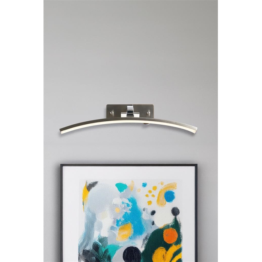 Searchlight - LED paveikslo šviestuvas SANTORINI LED/10,88W/230V sidabrinis