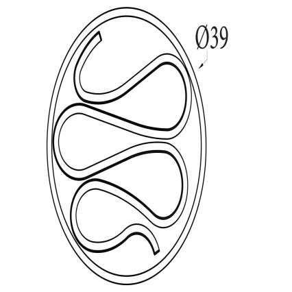 Searchlight - Dimeriuojamas lubinis šviestuvas ZENDISC LED/20W/230V 3000K skersmuo 39 cm