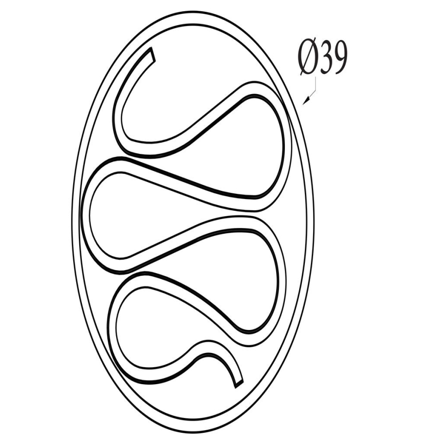 Searchlight - Dimeriuojamas lubinis šviestuvas ZENDISC LED/20W/230V 3000K skersmuo 39 cm