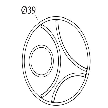 Searchlight - LED Dimeriuojamas lubinis šviestuvas ZENDISC LED/20W/230V 3000K skersm. 39 cm